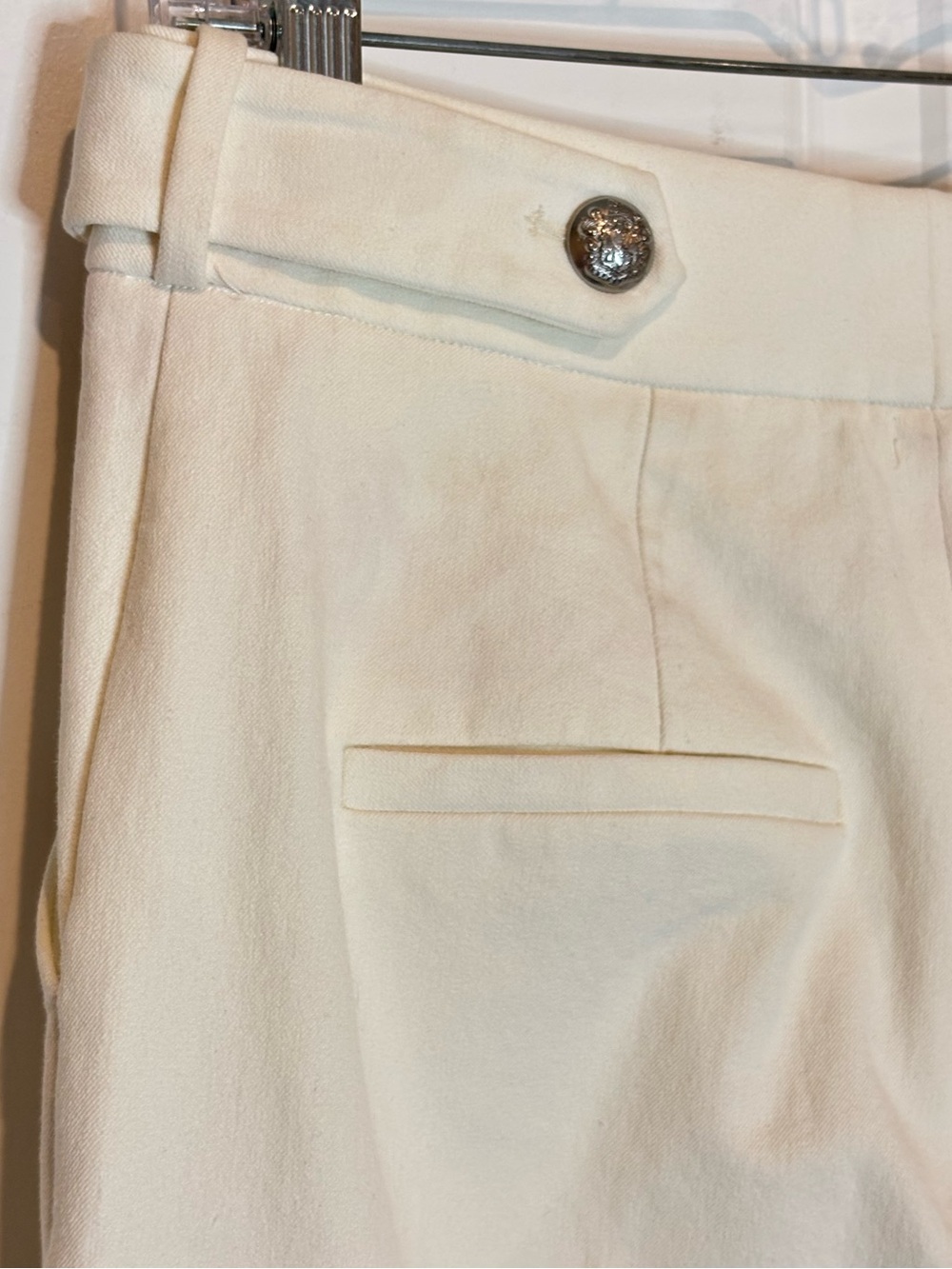 Veronica Beard Cream High-Waist Flare Pants - Picture 9 of 15